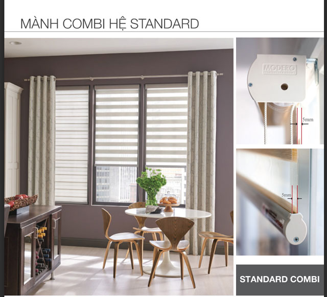 Catalog mẫu rèm cầu vồng hệ STANDARD