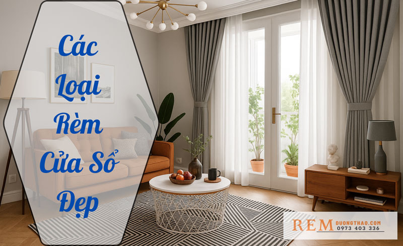 Khám Phá Các Loại Rèm Cửa Sổ Đẹp, Hiện Đại Và Được Ưa Chuộng Nhất 2025