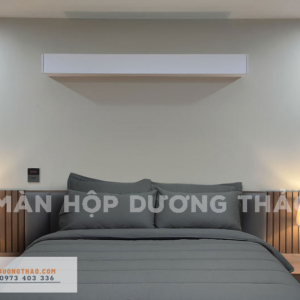 Màn gỗ màu trắng